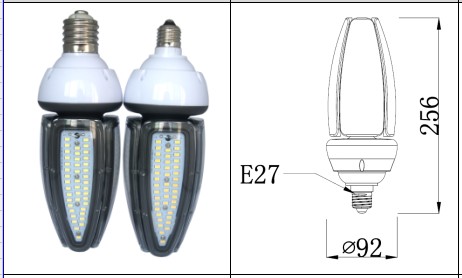 140Lm/Watt IP65 30w führten Mais-Glühlampe für Garten-Beleuchtung, 100-277 VAC