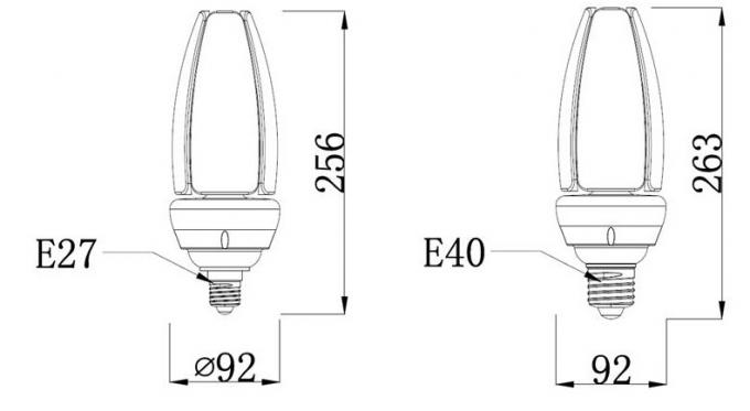 40W IP65 führte Mais-Birne für Deckenbeleuchtung 5 Jahre der Garantie, 50000 Stunden Lebensdauer-